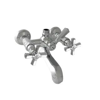 Nicolazzi Teide Foure Смеситель для ванны для душевой стойки настенный, цвет хром 1900CR45