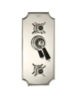 Devon&Devon Black Dandy Смеситель термостат. встраиваемый в стену, цвет: никель блестящий MARF79NKBD