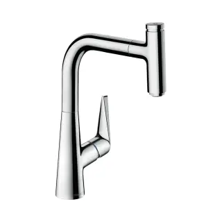 Hansgrohe Talis Select M51 Смеситель для кухонной мойки однорычажный 220, с выдв. излив. цвет: хром 72822000