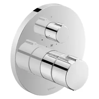 Duravit C.1 Смеситель термостатический для душа скрытого монтажа, цвет хром C14200016010