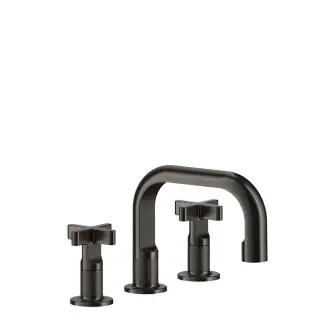 Gessi Inciso Смеситель для раковины на 3 отверстия излив 14 cм, h14,5 cм, цвет nero XL 58111#299