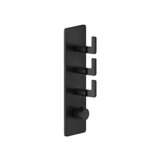 Gessi Inciso Термостат для ванны встраиваемый, 3 потребителя, цвет: black metal brushed PVD 58206#707