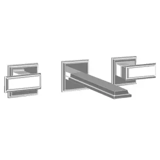 Gessi Eleganza Встраиваемый смеситель для раковины на 3 отверстия, цвет Finox 46090#149