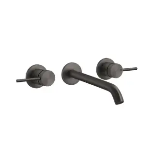 Gessi 316 Flessa Встраиваемый смеситель с изливом 20-18 cм, цвет: brushed black metal pvd 54094#707