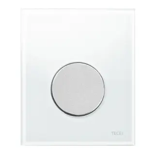 Tece Loop Кнопка смыва для писсуара, стекло, цвет: белый/хром матовый 9242659