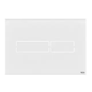 Tece Lux mini Кнопка смыва для унитаза, стекло, сенсорная, цвет: белый глянцевый 9240960