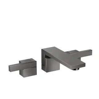 Axor Edge Смеситель для раковины на 3 отверстия с донным клапаном, цвет: полированный черный хром 46060330