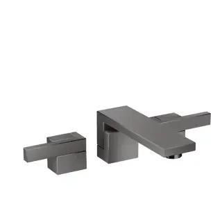 Axor Edge Смеситель для раковины на 3 отверстия с донным клапаном, цвет: полированный черный хром 46061330