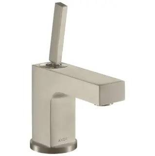Axor Citterio Смеситель для раковины на 1 отверстие с донным клапаном, цвет: шлифованный никель 39015820