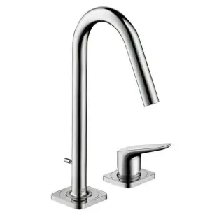 Axor Citterio M Смеситель для раковины высокий на 2 отверстия с донным клапаном, цвет: хром 34132000