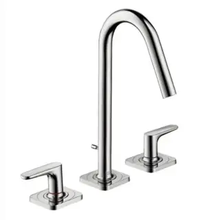 Axor Citterio M Смеситель для раковины двухвентильный на 3 отверстия с донным клапаном, цвет: хром 34133000