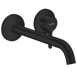 Axor One Смеситель для раковины встраиваемый внешняя часть, с донным клапаном, цвет: матовый черный 48120670