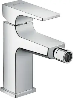 Hansgrohe Metropol Смеситель для биде однорычажный с донным клапаном Push-Open, с 1 отв., цвет: хром 32520000