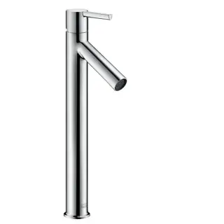 Axor Starck Смеситель для раковины однорычажный высокий с донным клапаном на 1 отверстие, цвет: хром 10103000