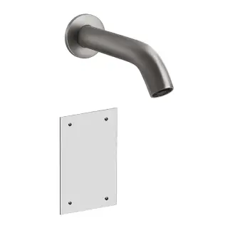 Gessi 316 Flessa Смеситель для раковины, настенный, излив 20 cм, цвет: Steel Brushed 54015#239