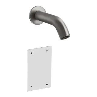 Gessi 316 Flessa Смеситель для раковины, настенный, излив 14,6 cм, цвет: Steel Brushed 54014#239