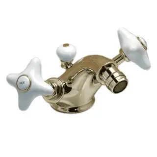 Devon&Devon White Rose Смеситель для биде на 1 отв, цвет золото UTWR720