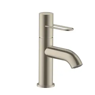 Axor Uno Смеситель для раковины на 1 отверстие с донным клапаном, цвет: шлифованный никель 38021820