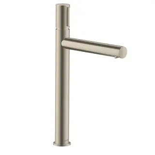 Axor Uno Смеситель для раковины высокий с донным клапаном на 1 отверстие, цвет: шлифованный никель 45014820