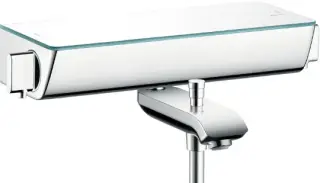 Hansgrohe Ecostat Select Термостат для ванны, излив 19,3 см, цвет: хром/белый 13141400