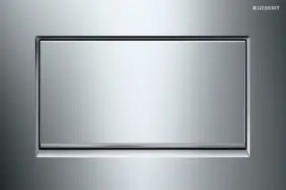 Geberit Sigma 30 Кнопка смыва для инсталляции, цинковый сплав, хром глянцевый, полоска хром матовый 115.893.KY.1