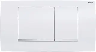 Geberit Twinline 30 Кнопка смыва для инсталляции, пластиковая, цвет: белый, полоска хром глянцевый 115.899.KJ.1
