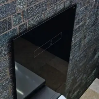 Tece Lux Нижняя панель из стекла для унитаза, цвет: черный глянцевый 9650105