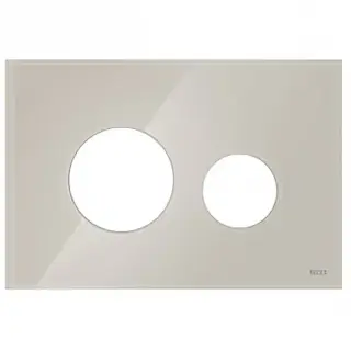 Tece Loop Кнопка смыва для унитаза, внешняя панель без клавиш, стекло, цвет: бежевый глянцевый 9240617