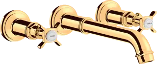 Axor Montreux Смеситель для раковины встраиваемый внешняя часть, с д/к, цвет: полированное золото 16532990