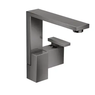 Axor Edge Смеситель для раковины высокий на 1 отверстие с дон. клап., цвет: полированный черный хром 46020330