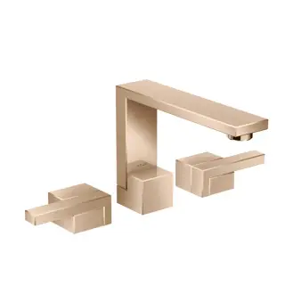 Axor Edge Смеситель для раковины на 3 отверстия с донным клап., цвет: полированное розовое золото 46050300