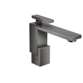 Axor Edge Смеситель для раковины на 1 отверстие с донным клапаном, цвет: полированный черный хром 46010330