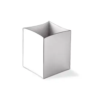 Decor Walther Nappa Корзина для бумаги, настольная, 24х24х28h cм, цвет: белоснежно-белый 0938750