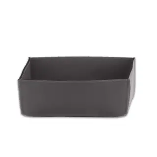 Decor Walther Nappa Контейнер для хранения, 25x17 см, натуральная кожа, цвет: дымчато-серый 0938593