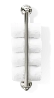 Decor Walther Classic GTH Полотенцедержатель 46 см, вертикальный, цвет: никель полированный 0510430