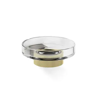 Decor Walther Club WSS Мыльница подвесная, прозрачное стекло, цвет темная бронза золото мат. 0857741