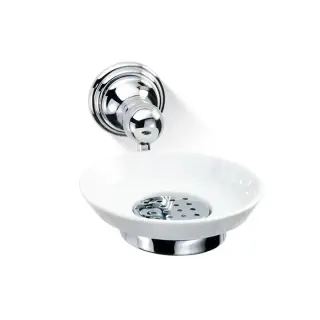 Decor Walther Classic WSS Мыльница с керамической чашей, подвесная, цвет: хром 0511300