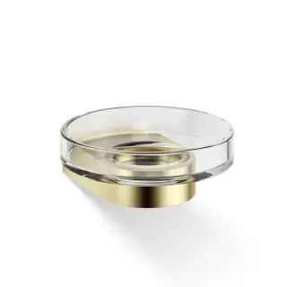 Decor Walther Century WSS Мыльница подвесная, прозрачное стекло, цвет золото матовое 0586682