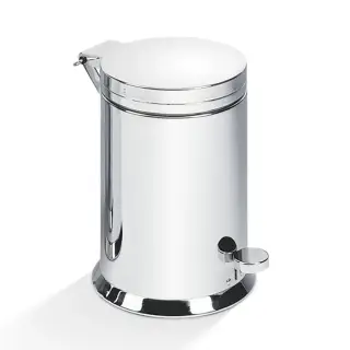 Decor Walther Universal TE 38 SC Ведро 21xh29 см, с педалью и крышкой, цвет хром 0614800