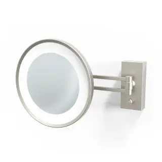 Decor Walther BS 36/V LED Косметическое зеркало 22 см, подвесное, цвет никель сатин. 0122234
