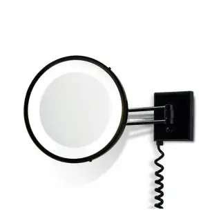 Decor Walther BS 25 PL/V Косметическое зеркало 22 см, подвесное, увел. 5x, цвет черный 0106960