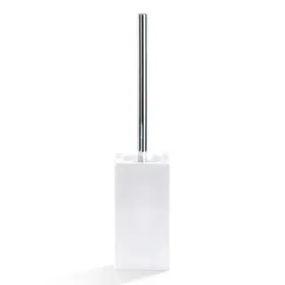 Decor Walther Porzellan DW 6200 Ершик для унитаза напольный с керамической колбой, цвет: хром 0805200