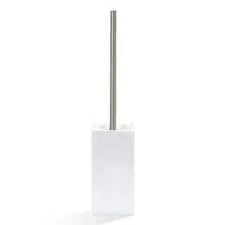 Decor Walther Porzellan DW 6200 Ершик для унитаза напольный с керамич. колбой, цвет: никель сатин. 0805234