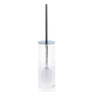 Decor Walther Crack SBG Ершик для унитаза напольный, французское стекло Craquele, цвет: хром 0933000