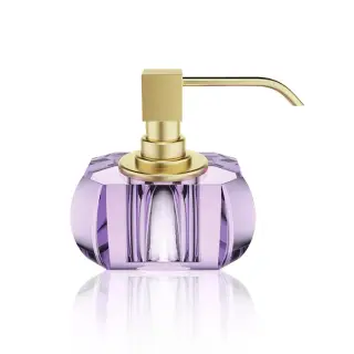 Decor Walther Kristall SSP Дозатор для мыла, настольный, стеклянная колба, цвет: золото матовое 0933480