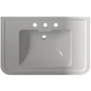 Devon&Devon Nobel Раковина 86х56хh23 cм., подвесная, с 3 отв под смеситель, цвет белый NOBEL3FBI