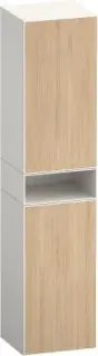 Duravit Zencha Шкаф-пенал подвесной 40х36х190h см, цвет: дуб натур./белый супермат. ZE1353R30840000