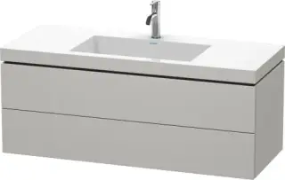 Duravit L-Cube Тумба с раковиной и 2-мя ящ. 120x48x50h см, цвет: бетонно-серый мат. LC6929O0707