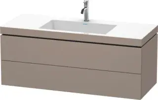 Duravit L-Cube Тумба с раковиной подвесная и 2-мя ящ. 120x48x50h см, цвет: базальт мат. LC6929O4343