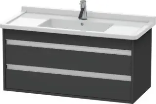 Duravit Ketho Тумба под раковину подвесная с 2-мя ящ. 100x45,5x48h см, цвет: графит мат. KT664504949